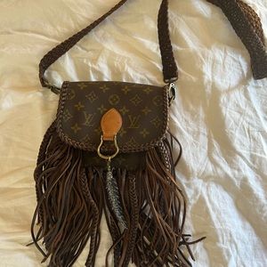 LV Vintage Boho Bag “world traveler”